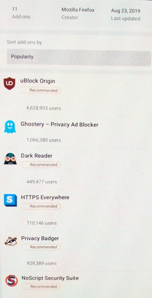 tor browser extensions