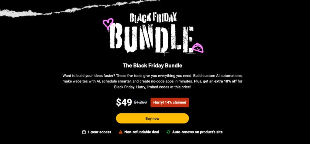 25 Best AppSumo Black Friday Deals (2025) - Best AppSumo LifeTime Deals For 2025 4 Appsumo black friday bundle deal