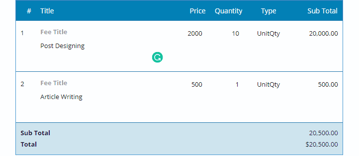 Fresh Proposals Review - Must Have New Tool For Freelancers 6 fees table