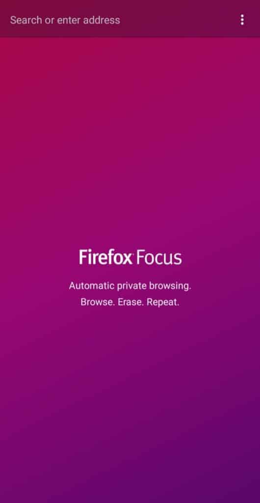 firefox focus interface
