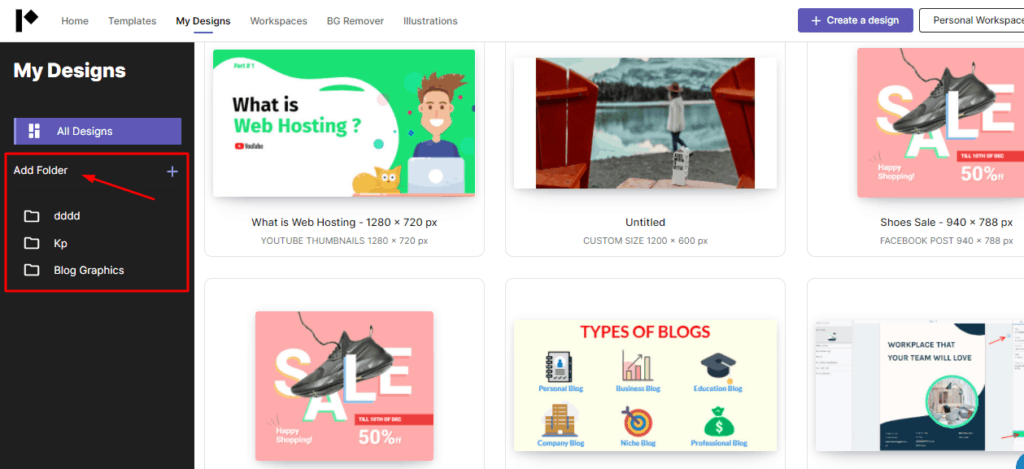 Pixelied Review 2026 - A Swift Design Tool || Pixelied Vs Canva || Pixelied Vs Crello 13 pixelied folder management