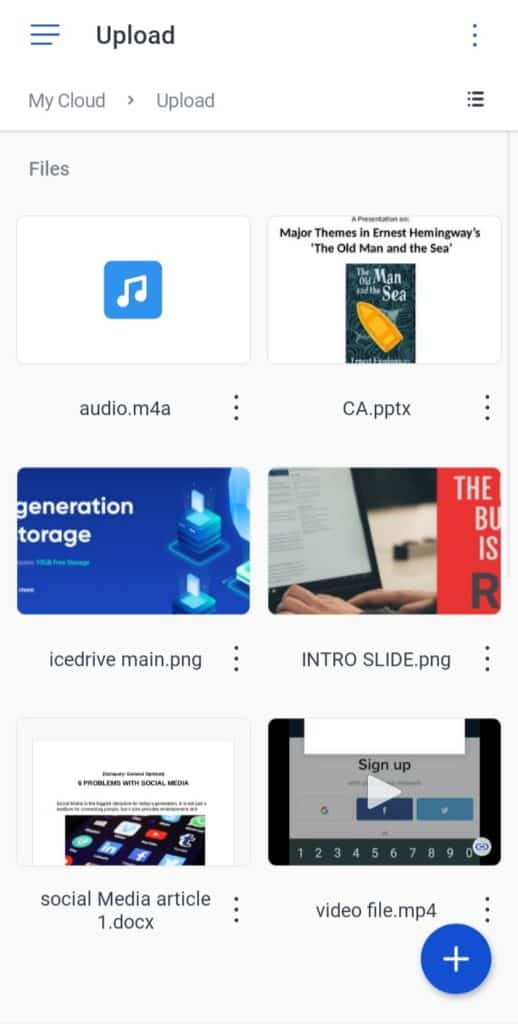 Icedrive Review (2026) - Why I Bought IceDrive? 8 Pros & 5 Cons 12 icedrive mobile interface