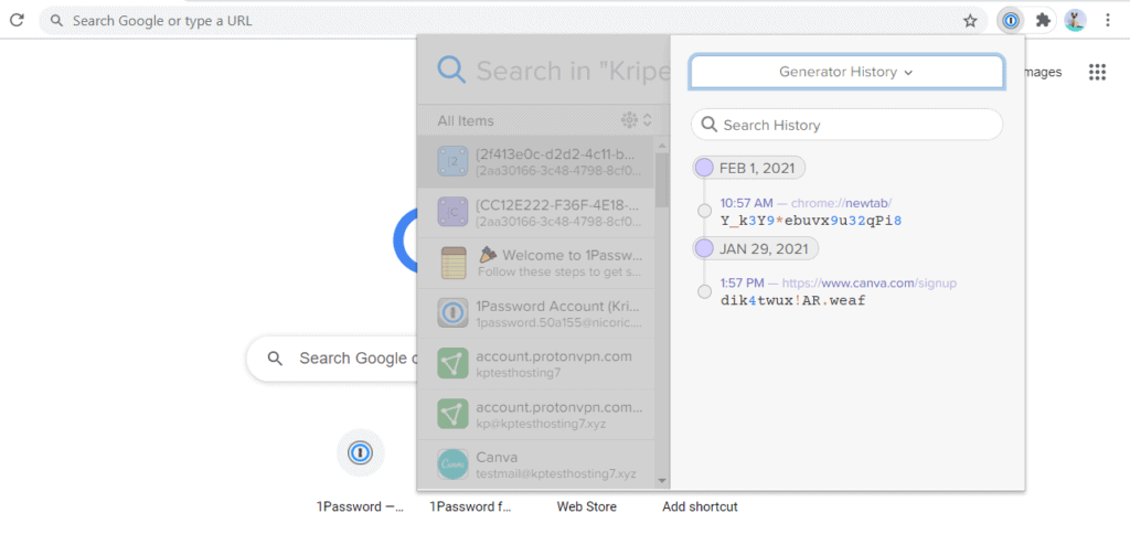 1Password Review (2026) - Why I Switched to 1Password 18 password generator history