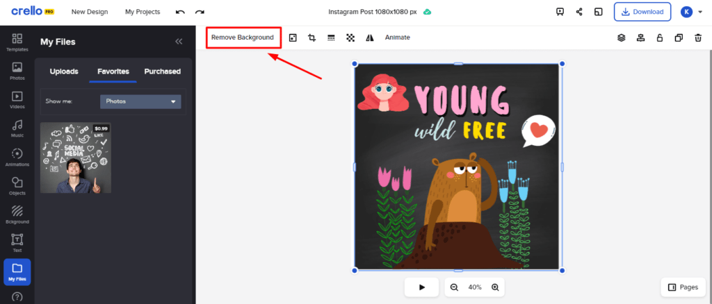 Crello Review (2026) - Best Canva Alternative? 17 Crello Background Remover Tool