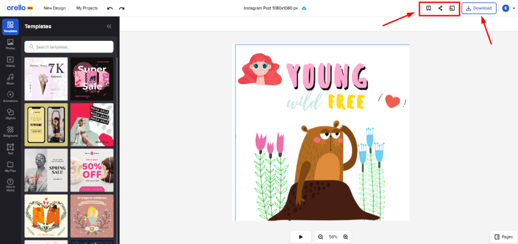 Crello Review (2026) - Best Canva Alternative? 4 Crello Editor 2