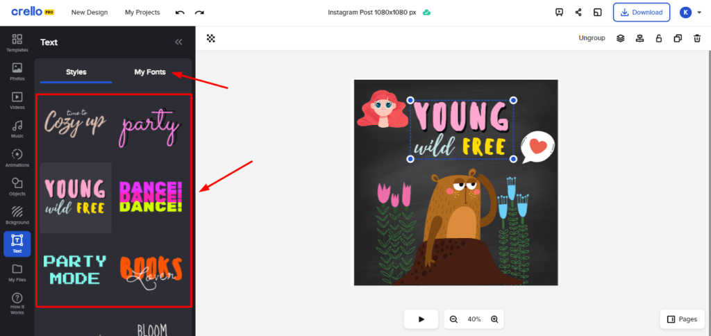Crello Review (2026) - Best Canva Alternative? 13 Crello Text templates
