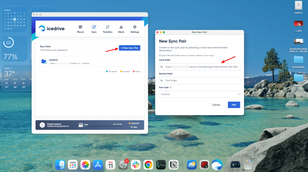 Icedrive Review (2026) - Why I Bought IceDrive? 8 Pros & 7 Cons 8 Icedrive Syncing