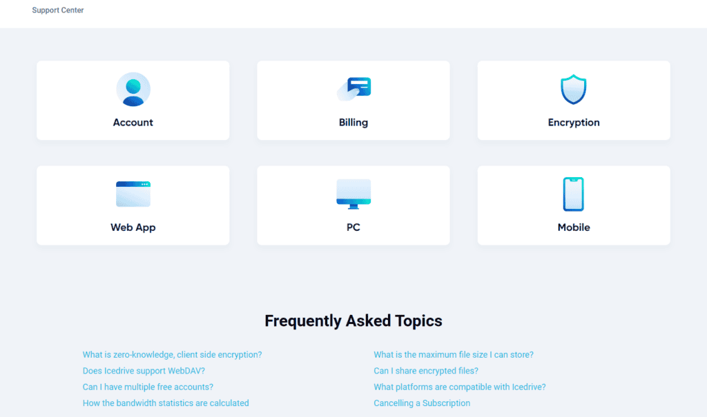 Icedrive Review (2026) - Why I Bought IceDrive? 8 Pros & 5 Cons 14 Icedrive knowledge base