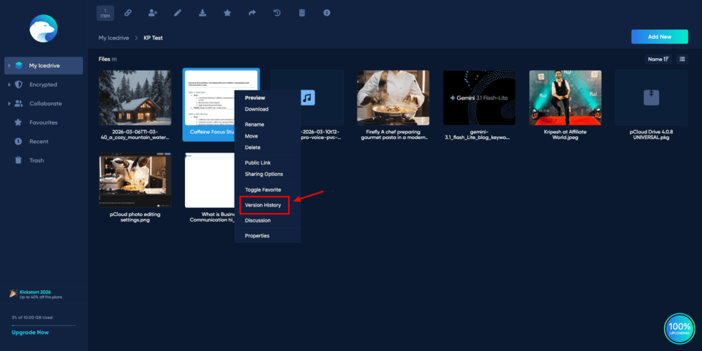 Icedrive Review (2026) - Why I Bought IceDrive? 8 Pros & 7 Cons 5 Icedrive - version history