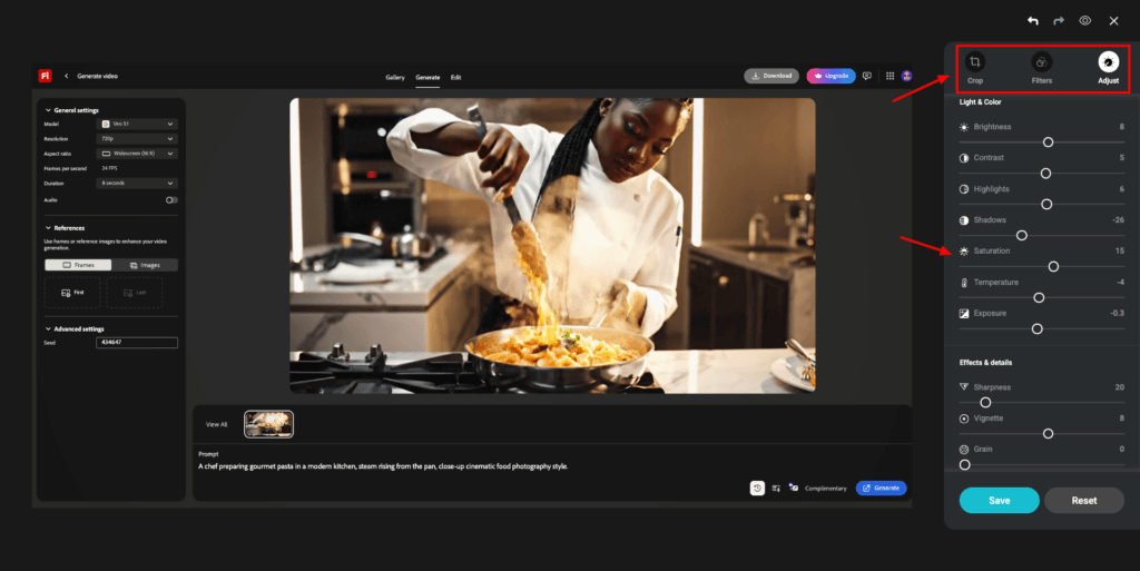 pCloud photo editing settings
