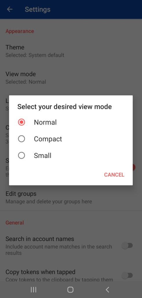 9 Best 2FA Apps (2026) - The Complete Two-Factor Authentication Guide 42 Aegis view modes