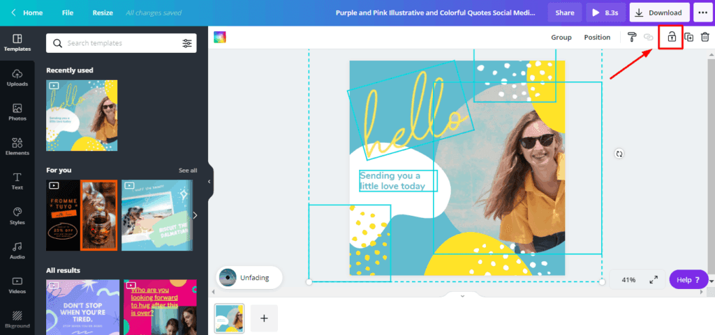 Canva Elements Locking