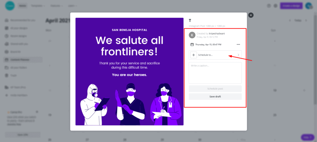 Canva vs Crello (2026) - Which is Best For You? 61 Canva Pro content scheduler