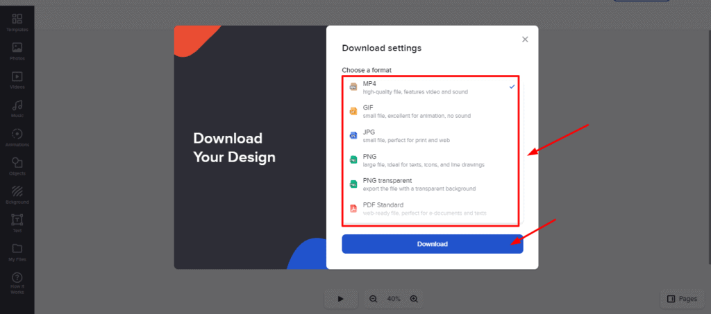 Canva vs Crello (2026) - Which is Best For You? 22 Crello Export