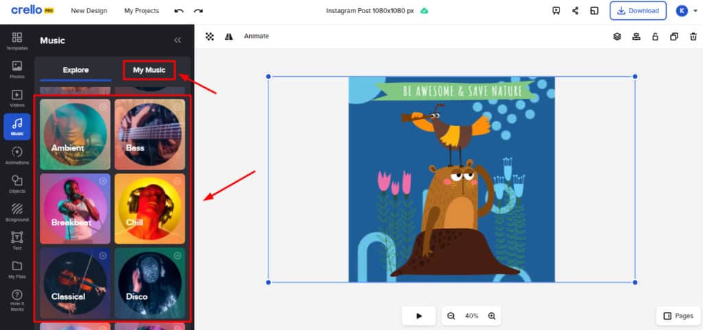 Canva vs Crello (2026) - Which is Best For You? 10 Crello Music