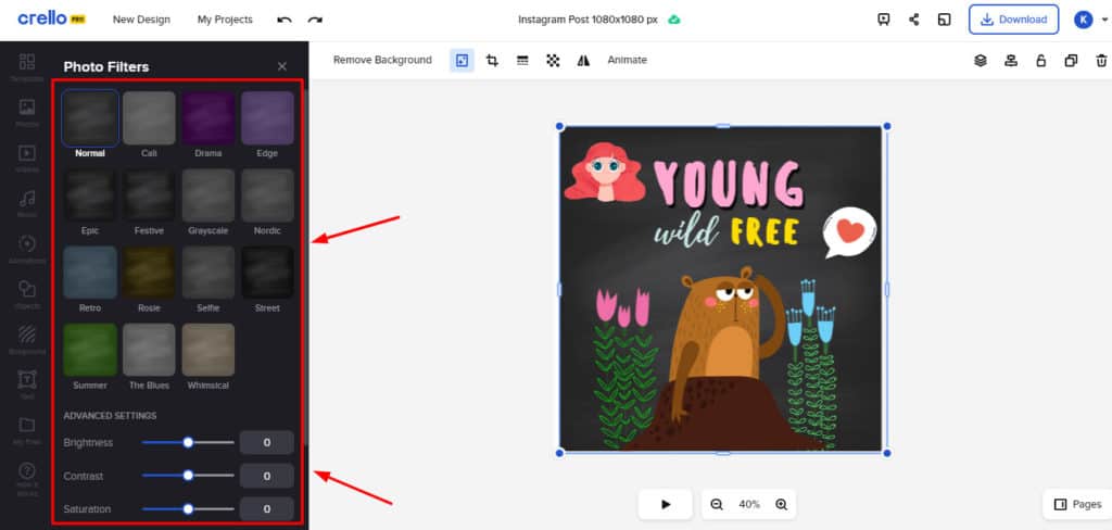 Canva vs Crello (2026) - Which is Best For You? 77 Crello Pro editor