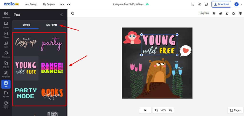 Canva vs Crello (2026) - Which is Best For You? 12 Crello Text templates
