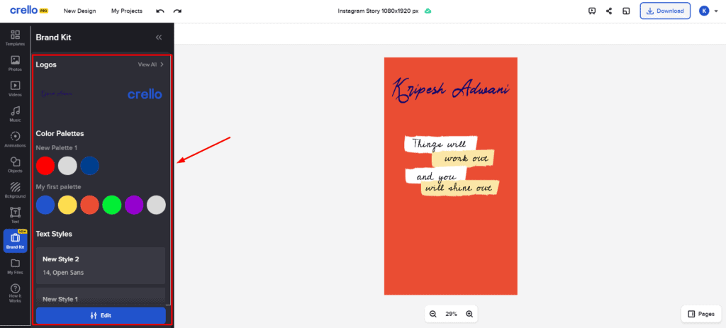 Canva vs Crello (2026) - Which is Best For You? 54 Crello brand kit
