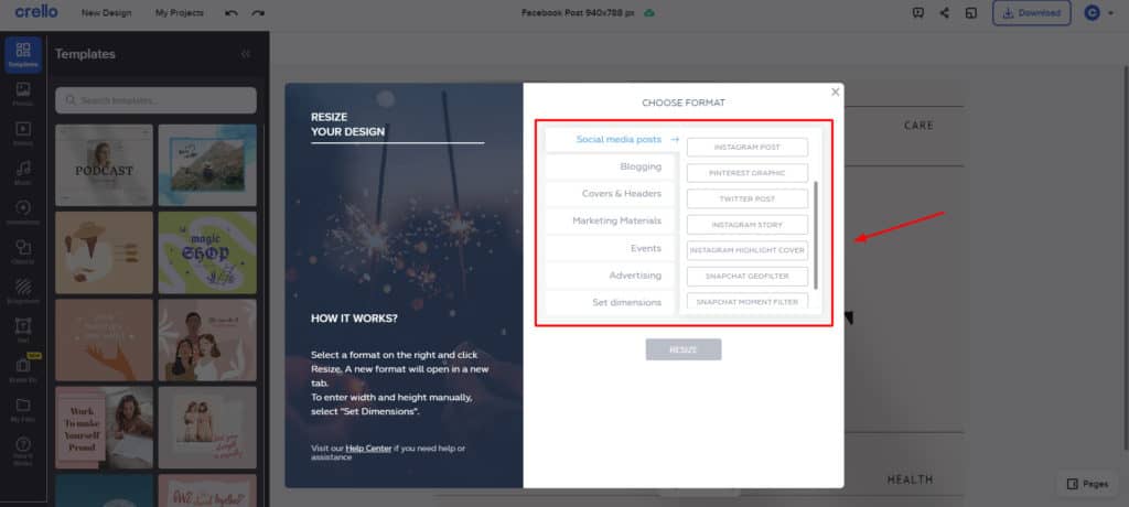 Canva vs Crello (2026) - Which is Best For You? 36 Crello resize tool
