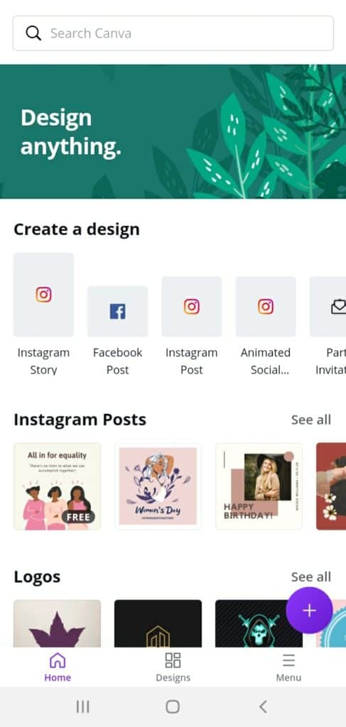 Canva vs Crello (2026) - Which is Best For You? 31 Screenshot 20210312 142911 Canva