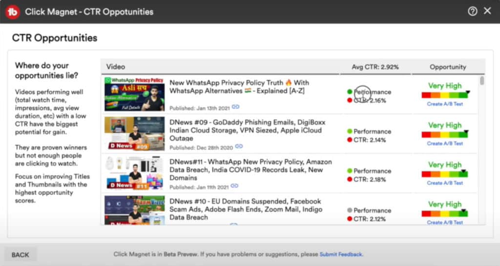 TubeBuddy Review (2026) - Is It Worth It? | 9 Pros & 4 Cons 32 TubeBuddy Legend plan - CTR opportunities