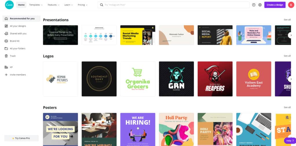 Canva vs Crello (2026) - Which is Best For You? 3 canva free templates