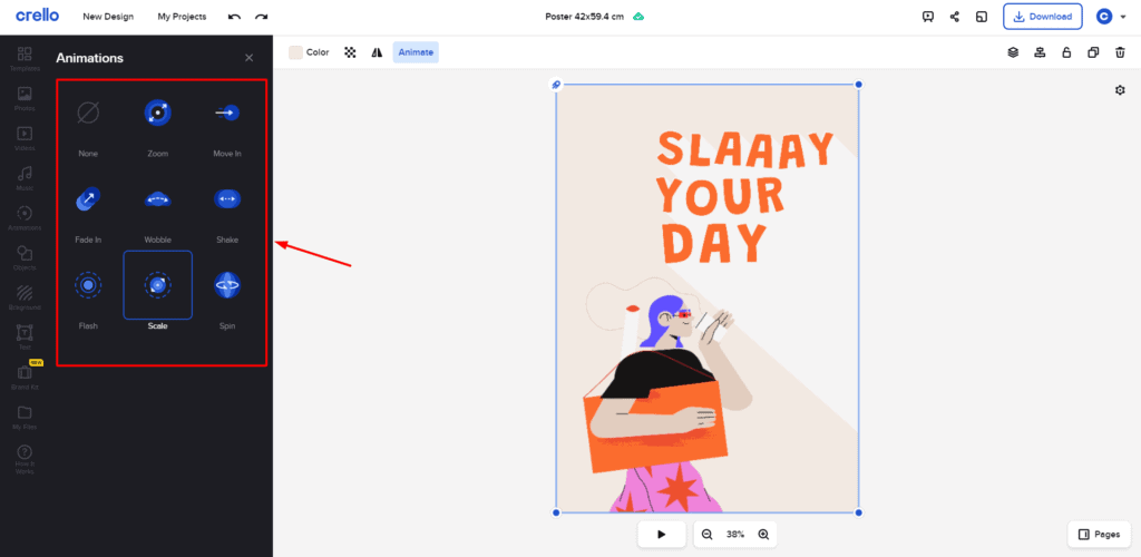 Canva vs Crello (2026) - Which is Best For You? 16 crello-free-animations