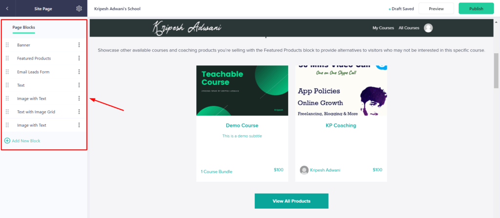 Teachable Review (2026) - What Makes It So Popular? 26 Teachable Homepage builder