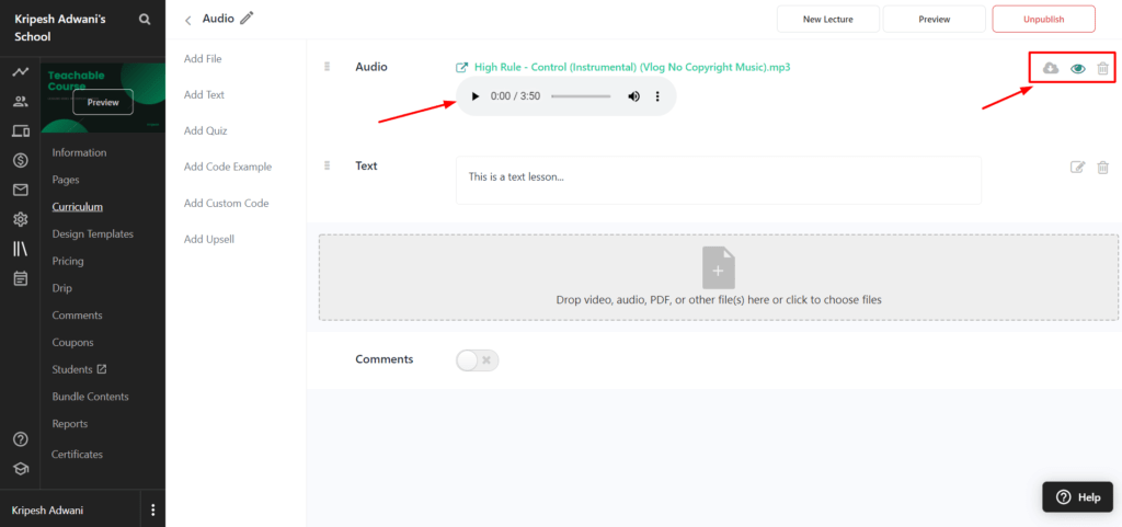 Teachable Review (2026) - What Makes It So Popular? 10 Teachable audio lessons