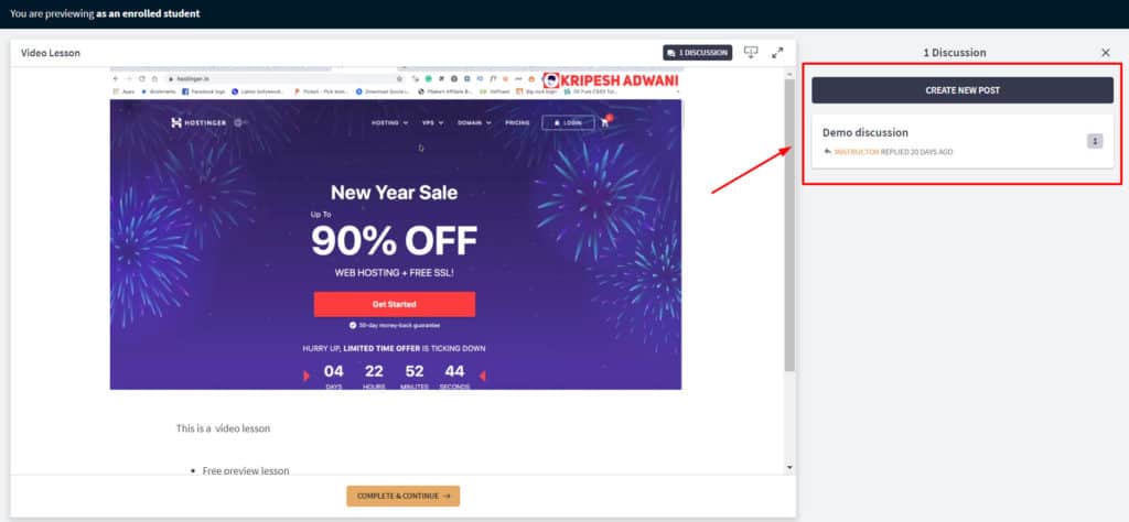 Thinkific discussions