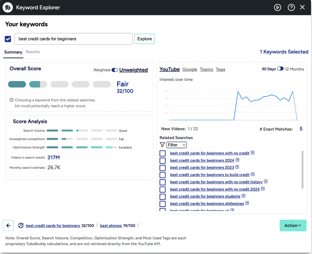 TubeBuddy Review (2026) - Is It Worth It? | 9 Pros & 4 Cons 17 TubeBuddy Keyword Explorer