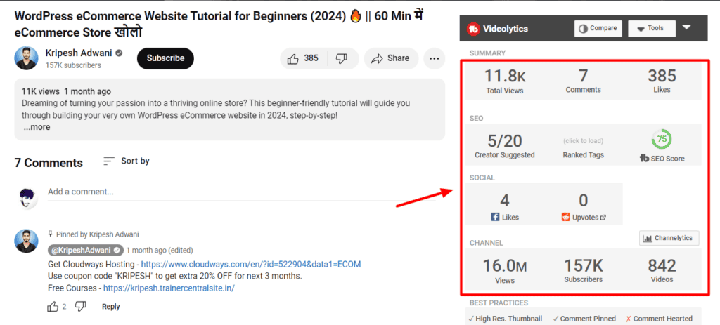 VidIQ vs TubeBuddy (2026) - Battle Of Best YouTube Marketing Tool 3 TubeBuddy Videolytics