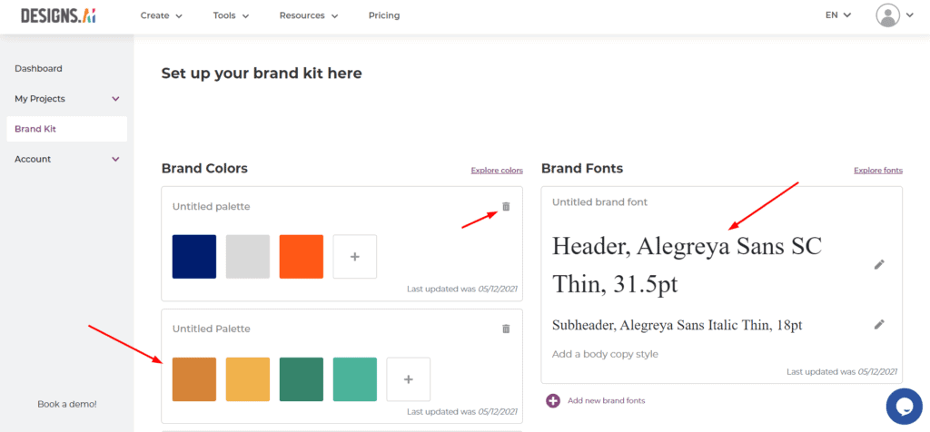 Designs.ai Review (2026) - The New AI-powered design tool 12 Designs.ai Brand Kit