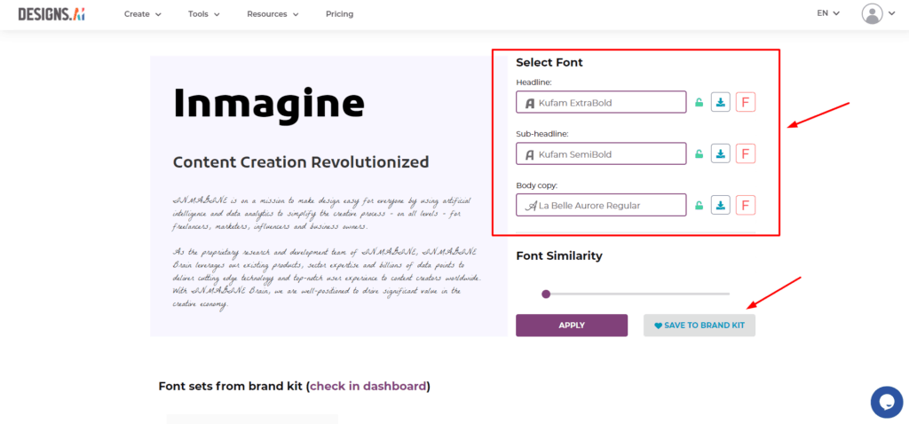 Designs.ai Review (2026) - The New AI-powered design tool 15 Designs.ai Font Pairer