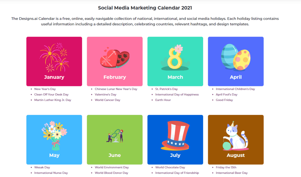 Designs.ai Review (2026) - The New AI-powered design tool 16 Designs.ai Social Calendar