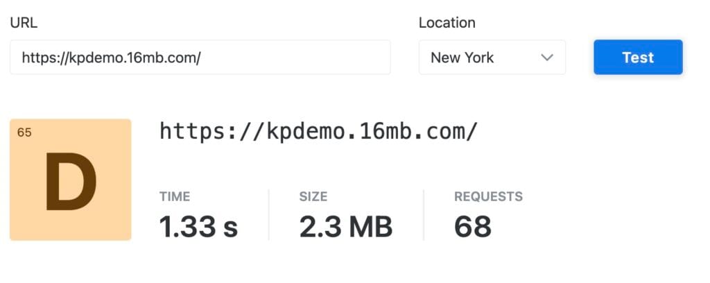 Hostinger Speed Test - US