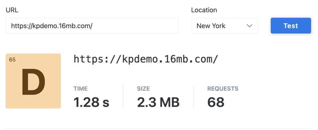 Hostinger speeds (US)