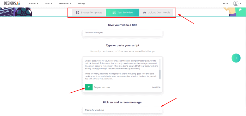 Designs.ai Review (2026) - The New AI-powered design tool 7 Videomaker new project