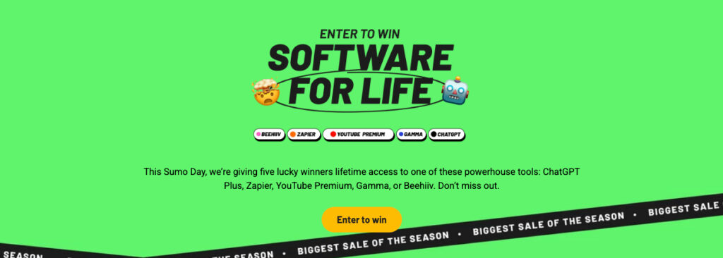 Best AppSumo Sumo Day Deals (2025) - Best AppSumo Lifetime Deals For 2025 5 AppSumo Sumo Day Giveaway