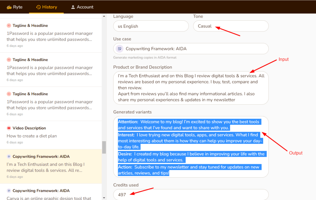 Copywriting Variant 2