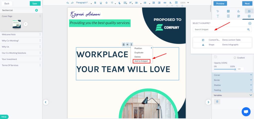 Fresh Proposals Review - Must Have New Tool For Freelancers 10 Snippets in Fresh Proposals