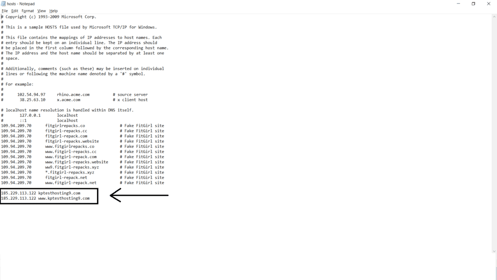 (windows) Step 3 - adding the required text