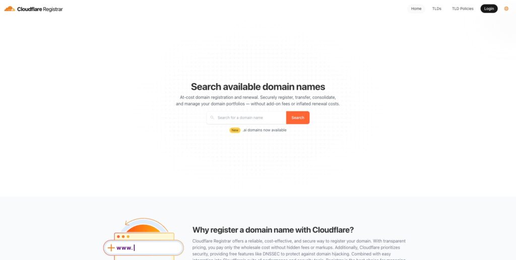 7 Best Domain Name Registrars in India (2026) - Buy Domain Name in India 14 Cloudflare homepage