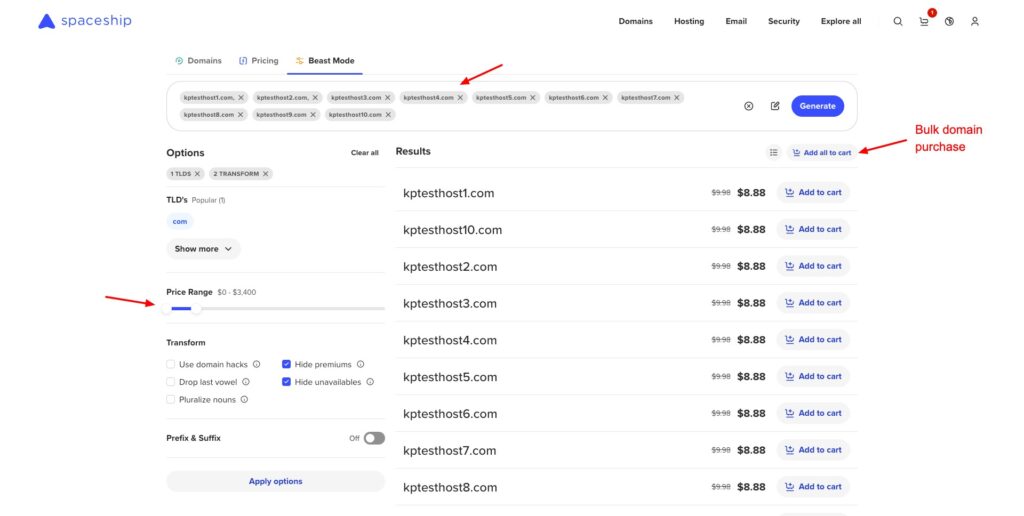 7 Best Domain Name Registrars in India (2026) - Buy Domain Name in India 10 Spaceship - Beast mode