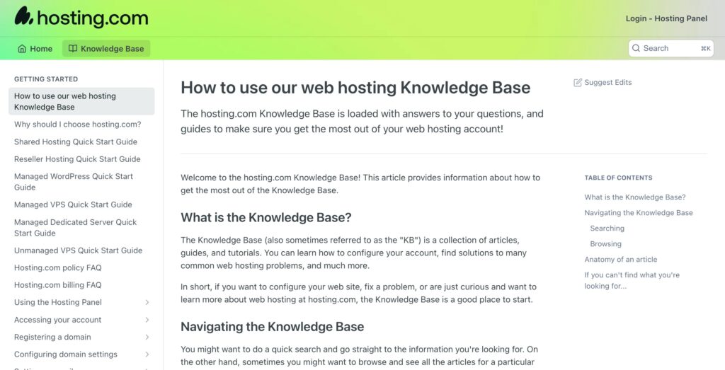 A2 hosting - knowledgebase