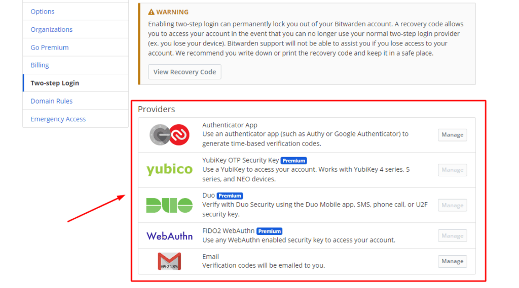 Bitwarden Review 2026 (Free Version) - Best Free Password Manager 19 Bitwarden 2FA options