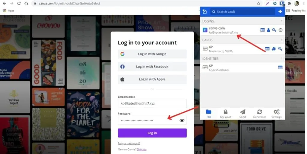 Bitwarden Autofill and Autologin
