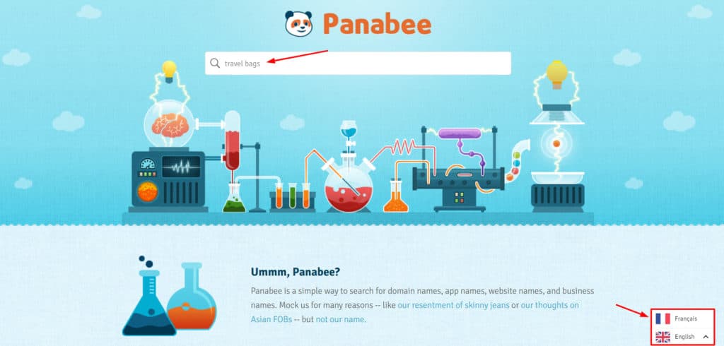 Panabee homepage