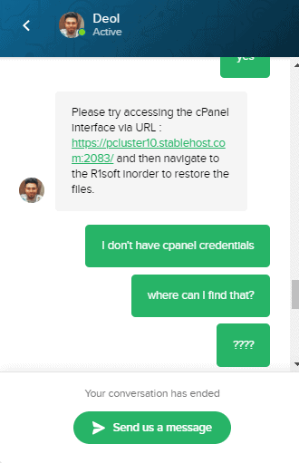 StableHost Review (2025) - How Stable is This Host? 14 Stablehost live chat support