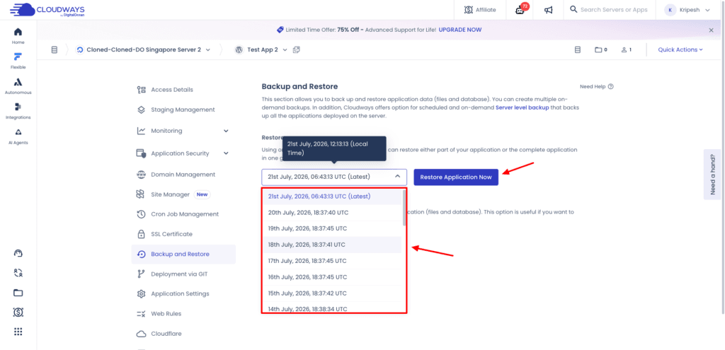 Cloudways Review July 2026 - Best Managed Hosting?? 12 Cloudways backups and restoration